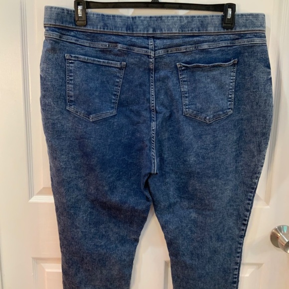 TERRA & SKY ELASTIC WAIST SKINNY JEANS PLUS SIZE 3X - Picture 6 of 7